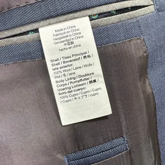 J. Crew Ludlow Classic-fit Suit Italian Stretch Wool Blend in Harbor Blue 42R - Picture 9 of 15